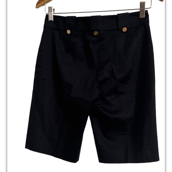 Tory Burch Woman’s Shorts Size 0 Gold Button Accents Dressy Casual Shorts - Picture 1 of 8